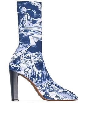 NEOUS X Timba Smits Blue Laelia 95 Ankle Boots